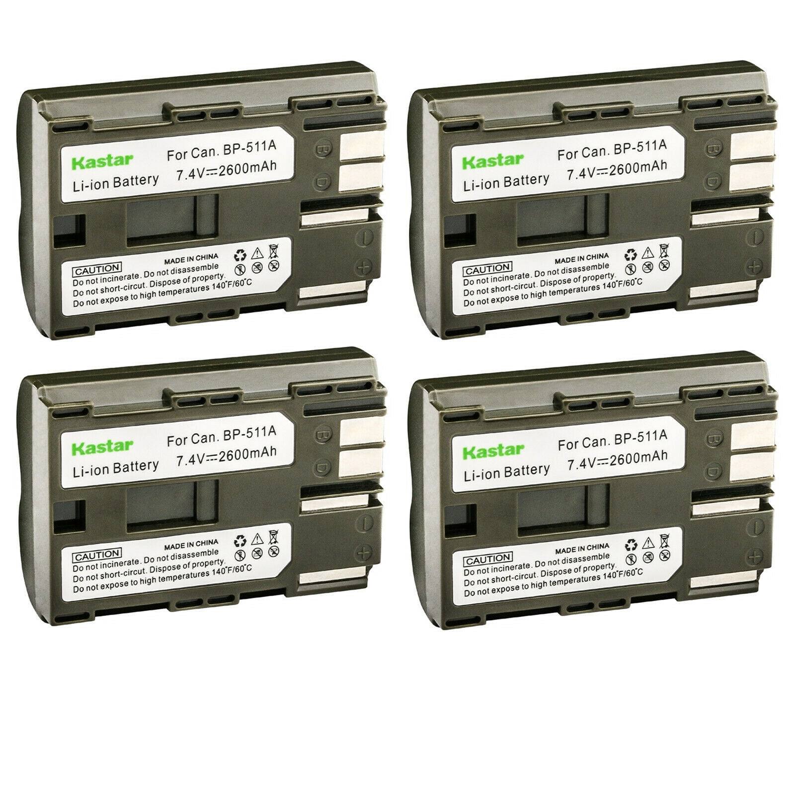 Batterie Li-ion 2000mAh De Rechange Pour Caméscope Canon MV400 / MV400i - Compatible BP511 - Neuf