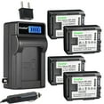 thumbnail image 1 of Kastar 4-Pack BP-808 Battery and LCD AC Charger Compatible with Canon XA10, XA10 HD, FS10, FS11, FS20, FS21, FS22, FS31, FS40, FS100, FS200, FS300, FS400, HF G10, HF G20, VIXIA HF M30, VIXIA HF M31, 1 of 6