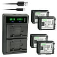 thumbnail image 1 of Kastar 4-Pack BP-808 Battery and LTD2 USB Charger Replacement for Canon BP-808, BP808, BP-809, BP809, BP-819, BP819, BP-827, BP827 Battery, Canon CG-800 Charger Charger, Canon VIXIA HF Cameras, 1 of 6