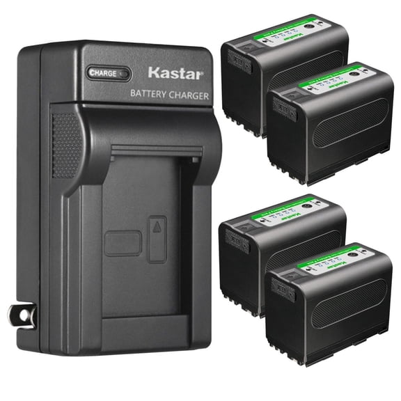 Kastar 4-Pack BP-950GEXP Type-C Battery 7.4V 7000mAh and AC Wall Charger Compatible with Canon G30Hi G35Hi G45Hi G1000 G1500 G2000 GL1 GL-1 DM-GL1 GL2 GL-2 DM-GL2 MV1 MV10 MV10i MV20 MV20i Camera