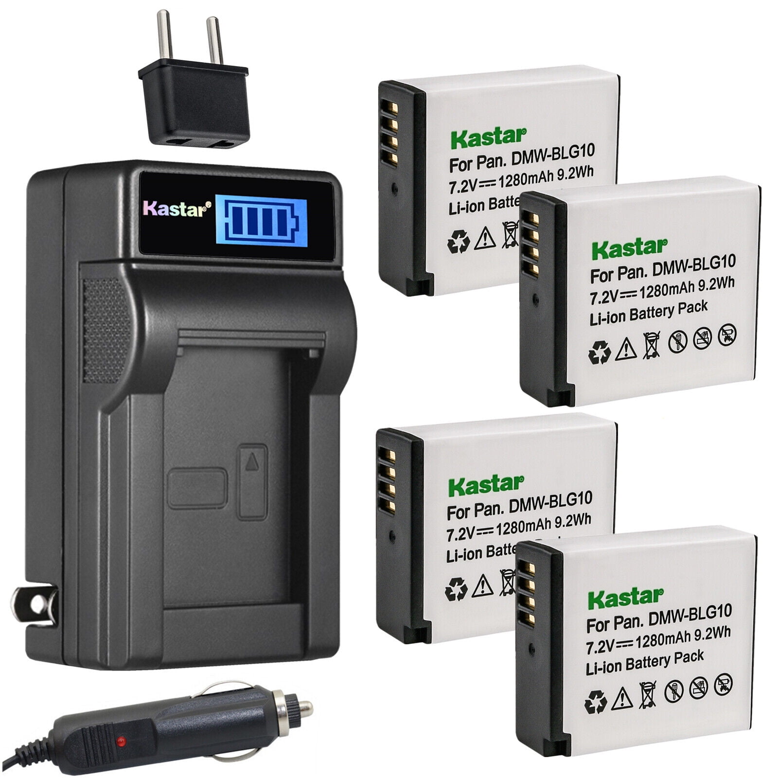 Kastar 2-Pack Battery and AC Wall Charger Replacement for Leica BP-DC6 BP-DC6U Battery, Leica BC-DC6 Charger, Leica C-LUX 2 C-LUX 3 Cameras