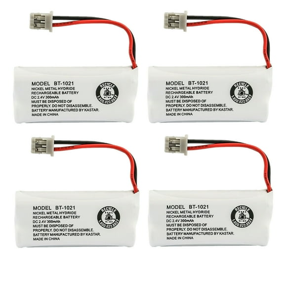 Kastar 4-Pack BT-1021 Battery Replacement for Uniden BT-1008 BT-1016 BT-1019 BT-1021 BT-1025 Lenmar CBBT1008 CB-BT1008 Dantona BATT-1008 BATT1008 Interstate Batteries ATEL0031 TEL0031