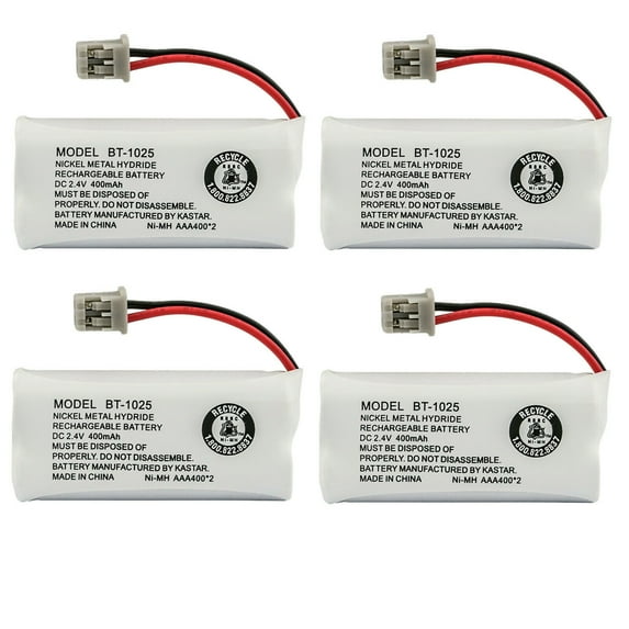 Kastar 4-Pack BT-1025 Battery Compatible with Uniden BT-1025 BT-1021 BT-1019 BT-1016 BT-1008 BBTG0645001 BBTG0734001 BBTG0847001 65AAAH2BMS, Uniden DWX207 WX12077 WXI2077 D1361 D1361BK D1364