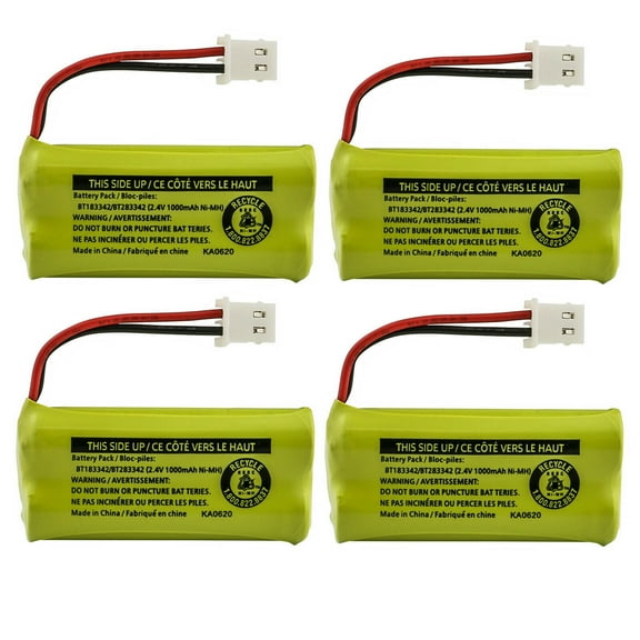 Kastar 4-Pack BT183342 / BT283342 Battery Replacement for AT&T CL80100 CL80101 CL80111 CL80112 CL80114 CL81101 CL81201 CL81211 CL81301 CL82100 CL82101 CL82200 CL82201 CL82250 CL82251 CL82300 CL83507