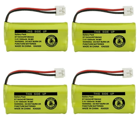 Kastar 4-Pack BT184342 / BT284342 Battery Replacement for Clarity 50613.002 D603 D613 D613C D613HS D702 D702HS, GE 25210 2-5210 25250 2-5250 25423 2-5423 25424 2-5424 25425 2-5425 27902 2-7902