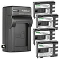 thumbnail image 1 of Kastar 4-Pack Battery and AC Wall Charger Replacement for Canon MD255, MD265, MV5, MV5i, MV5iMC, MV6iMC, MV790, MV790i, MV800, MV800i, MV830, MV830i, MV850i, MV880X, MV890, MV900, MV901, MV920, MV920i, 1 of 5