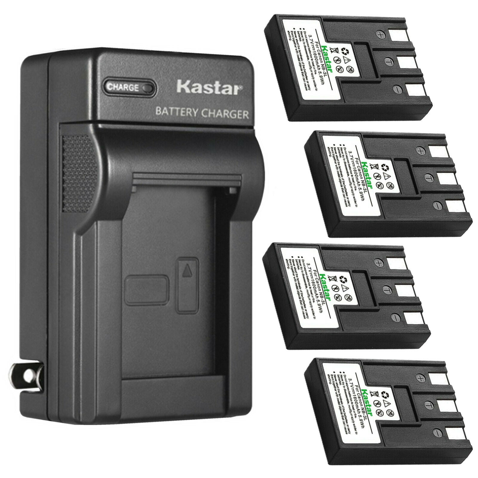 Kastar NB-4LH Camera Battery + Charger Kit For Canon PowerShot IXUS / SD / ELPH