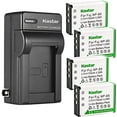 thumbnail image 1 of Kastar 4-Pack Battery and AC Wall Charger Replacement for Soxi HDD-9000A HDD9000A Easypix DVX5233 Vivikai HD-OC2312 JAY-tech VideoShot C20 Rollei Movieline SD-23 Tevion DV-23HD, 1 of 6