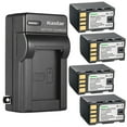 thumbnail image 1 of Kastar 4-Pack Battery and AC Wall Charger Replacement for JVC GZ-MG610S GZ-MG610SEU GZ-MG630 GZ-MG630A GZ-MG630AA GZ-MG630AC GZ-MG630AEK GZ-MG630AU GZ-MG630AUS GZ-MG630R GZ-MG630RAA GZ-MG630RAG, 1 of 5