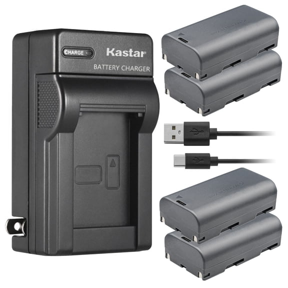 Kastar 4-Pack Battery and AC Wall Charger Replacement for KINAVEL 16 Lines Laser Level 4D Laser Level, KERATETY Lazer Leveler Tool, Switchable & Auto Self Leveling Laser Level