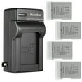 thumbnail image 1 of Kastar 4-Pack Battery and AC Wall Charger Replacement for Nikon Battery Grip DF BG-2P 905-19045-00000-01, D3100/D3200/D3300, BG-2F 905-19021-00000-01, D3400, BG-2V 905-19050-00000-01, 1 of 6