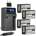 thumbnail image 1 of Kastar 4-Pack Battery and LCD AC Charger Compatible with Pentax D-Li109 DLi109 Battery, Pentax D-BC109 Charger, Pentax K-R K-30 K-50 K-70 K-500 K-S1 K-S2 KP KR K2 K30 K50 K70 K500 KS1 KS2 Camera, 1 of 6