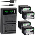 thumbnail image 1 of Kastar 4-Pack Battery + LTD2 Dual USB Charger Compatible with JVC GZ-MS250BUS GZ-MS250U GZ-HM30 GZ-HM30U GZ-HM33 GZ-HM35 GZ-HM35U GZ-HM40 GZ-HM50 GZ-HM50U GZ-HM65 GZ-HM300 GZ-HM300BU GZ-HM300BUS, 1 of 6