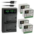 thumbnail image 1 of Kastar 4-Pack Battery and LTD2 USB Charger Compatible with Arlo A-4, A-4a, VMC4040, 308-10069-01 Battery, Arlo Ultra, Arlo Ultra Plus, Arlo Ultra 2, Arlo Ultra 4K UHD, Arlo Pro 3, Arlo Pro 4 Cameras, 1 of 6