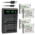 thumbnail image 1 of Kastar 4-Pack Battery and LTD2 USB Charger Compatible with Casio Exilim EX-TR350, Exilim EX-TR350s, Exilim EX-TR50, Exilim EX-TR50GD, Exilim EX-TR50RD, Exilim EX-TR50VT, Exilim EX-TR500 Cameras, 1 of 6