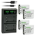 thumbnail image 1 of Kastar 4-Pack Battery and LTD2 USB Charger Compatible with Sanyo Xacti VPC-E1403, Xacti VPC-E1500TP, Xacti VPC-E1600TP, Xacti VPC-T1060, Xacti VPC-T700, Xacti VPC-T800 Camera, 1 of 6