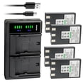 thumbnail image 1 of Kastar 4-Pack Battery and LTD2 USB Charger Replacement for Canon Digital IXUS V2, Digital IXUS V3, Digital IXUS VII, PowerShot S200, PowerShot S230, PowerShot S300, PowerShot S330 Cameras, 1 of 6