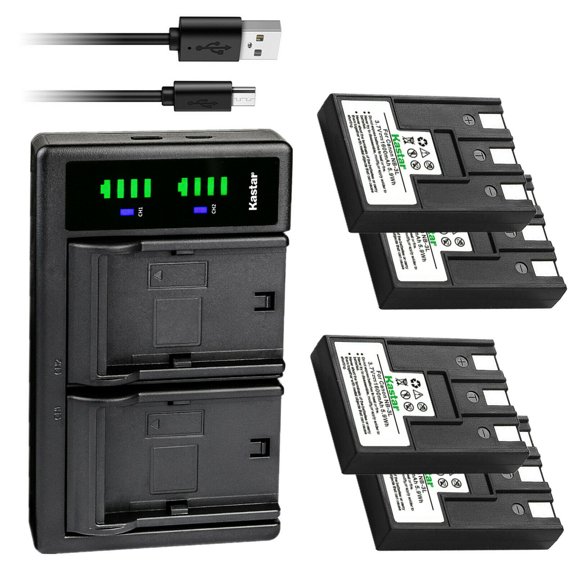 Kastar 4-Pack Battery and LTD2 USB Charger Replacement for Canon IXY Digital L, IXY Digital L2, IXY Digital L4, PowerShot SD10, PowerShot SD100, PowerShot SD110, PowerShot SD20, PowerShot SD40