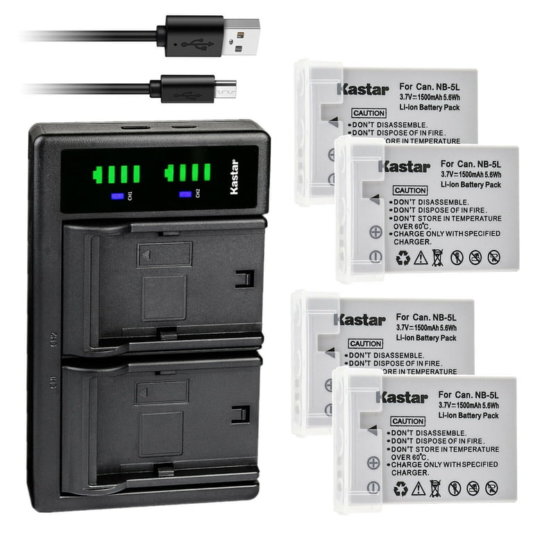 CB-2LX Battery Charger for Canon NB-5L Battery