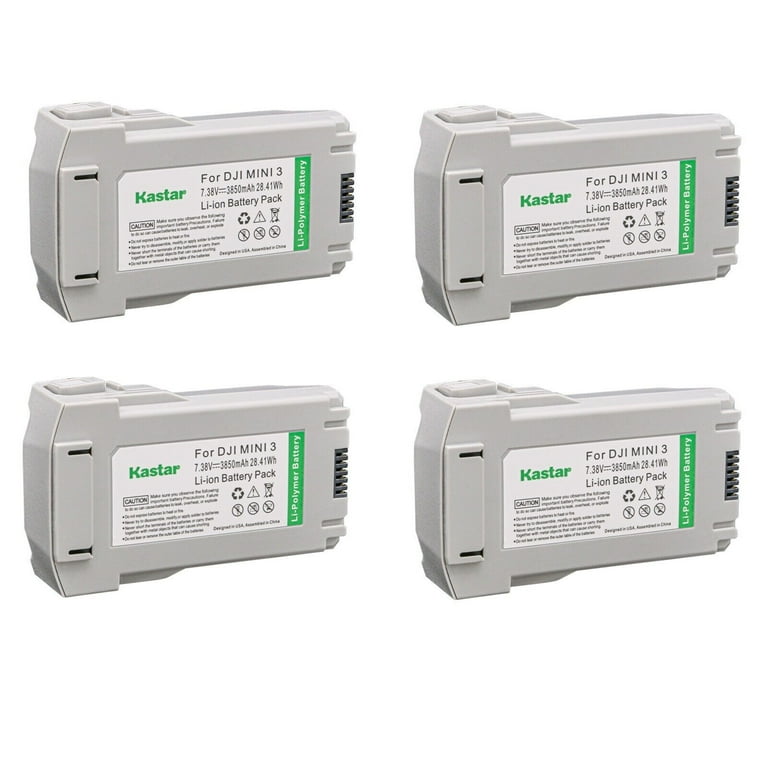 Kastar 4-Pack Battery Plus 7.38V 3850mAh 28.41Wh Replacement for