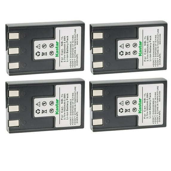 Kastar 4-Pack Battery Replacement for Canon PowerShot S400, PowerShot S410, PowerShot S500, IXY Digital 200, IXY Digital 200a, IXY Digital 300, IXY Digital 300a, IXY Digital 320, IXY Digital 400