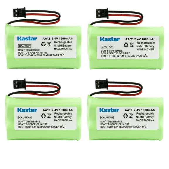Kastar 4-Pack Battery Replacement for Lenmar CBC-206, Memorex MPH-6925, Sprint 89340, NABC 721040000, Uniden BT904 BP904 BT1007 BT1015, Panasonic HHR-P506, HHR-P506A, HHR-P506A1B, TYPE 17