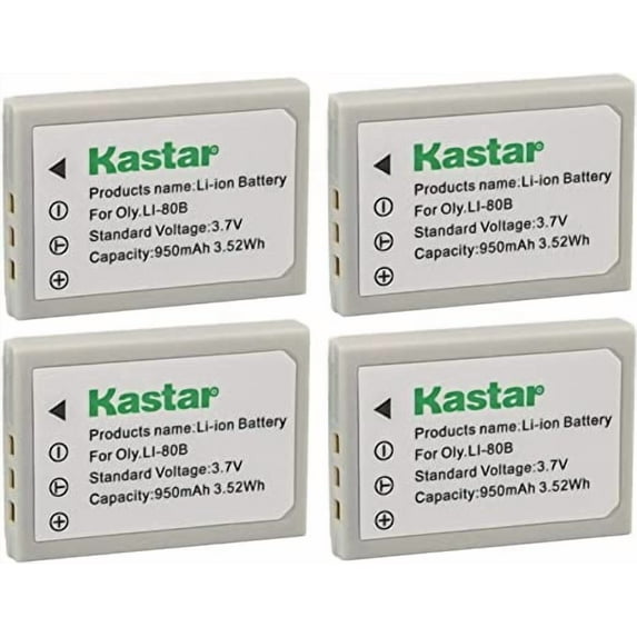 Kastar 4-Pack Battery Replacement for AGFA 4Ti, Optima 1328m, Optima 1438m, Optima 8328m, Aosta DA 4092, DA 5091, DA 5092, DA 5094, Avant S4, S6, PROSIO Slim Neo Xc534, Slim Neo Xi Cameras