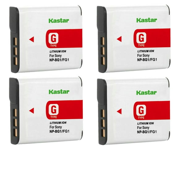 Kastar 4-Pack Battery Replacement for Sony Cyber-shot DSC-W230, Cyber-shot DSC-W270, Cyber-shot DSC-W275, Cyber-shot DSC-W290, Cyber-shot DSC-W300, Cyber-shot DSC-W30, Cyber-shot DSC-W35 Camera