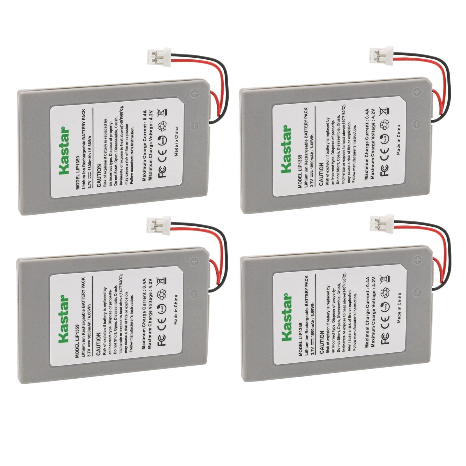 Kastar 4-Pack Battery Replacement for Sony LIP1359 Battery, Sony PS3 ...