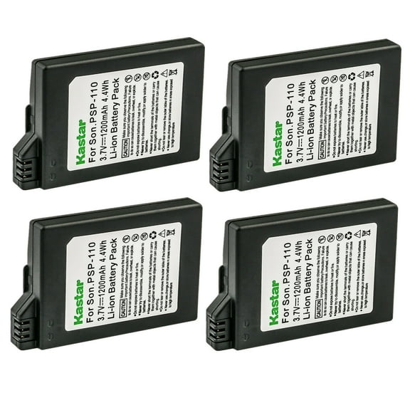 Kastar 4-Pack Battery Replacement for Sony PSP-S110, PSPS110 Battery, Sony PSP-2000, PSP-2001, PSP-2002, PSP-2003, PSP-2004, PSP-2005, PSP-2006, PSP-2007, PSP-2008, PSP-2009, PSP-2010, PSP-3000