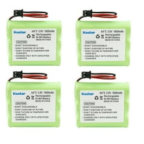 Kastar 4-Pack Battery Replacement for Dantona BATT-14 CPB-400B RCA BT-15 BT15 BT-32 29445 59519 100935 26936GE2 Recoton T101 T121 GP GP60AAK3BMS, GP80AAS3BMX MEMOREX YBT3N800MAH