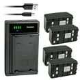 thumbnail image 1 of Kastar 4-Pack Battery and Smart USB Charger Replacement for Raytheon IR 225 IR225 Radiometric, Raytheon IR 250 IR250 IR250D Digital, Raytheon Palm 225 Camcorder, 1 of 4