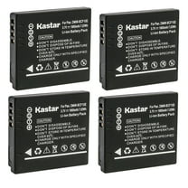 Kastar 4-Pack DMW-BCF10 Battery Replacement for Panasonic DMW-BCF10 DMW-BCF10E DMW-BCF10PP, CGA-S009 CGA-S009E CGA-S/106B Battery, Panasonic DE-A59 DE-A59B, DE-A60 Charger