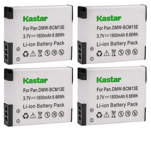 Kastar 4-Pack DMW-BCM13 Battery Replacement for Panasonic Lumix DMC-TZ70, Lumix DMC-ZS27, Lumix DMC-ZS30 DMC-ZS30K DMC-ZS30R DMC-ZS30S DMC-ZS30W, Lumix DMC-ZS35 DMC-ZS35K DMC-ZS35W Camera
