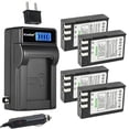 thumbnail image 1 of Kastar 4-Pack EN-EL9 Battery and LCD AC Charger Compatible with Nikon D40 SLR Digital Camera, D40X SLR Digital Camera, D60 SLR Digital Camera, D3000 SLR Digital Camera, D5000 SLR Digital Camera, 1 of 6