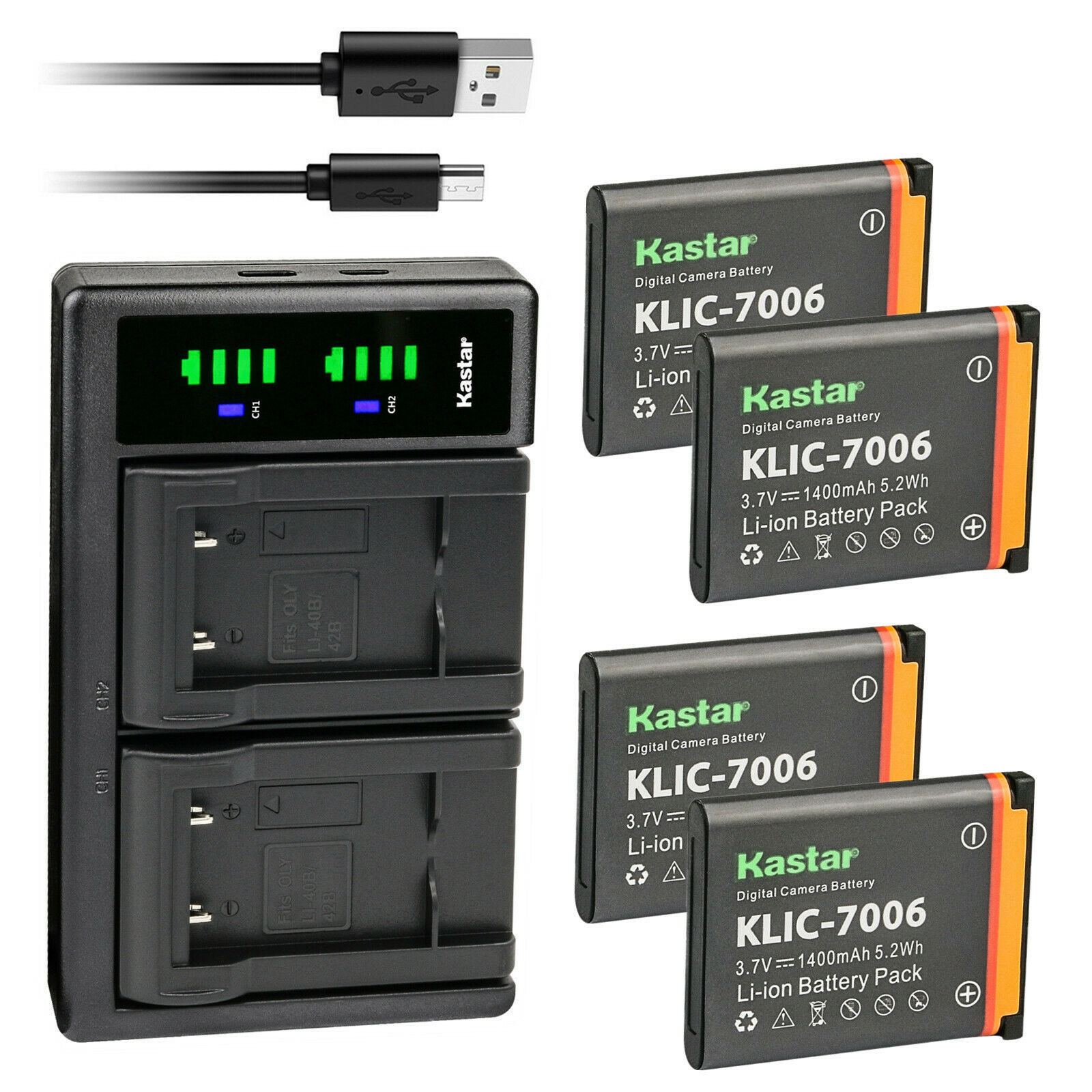 Caricabatterie USB Per Kodak EasyShare M583 M873 M883 M580 M750 MD30 4