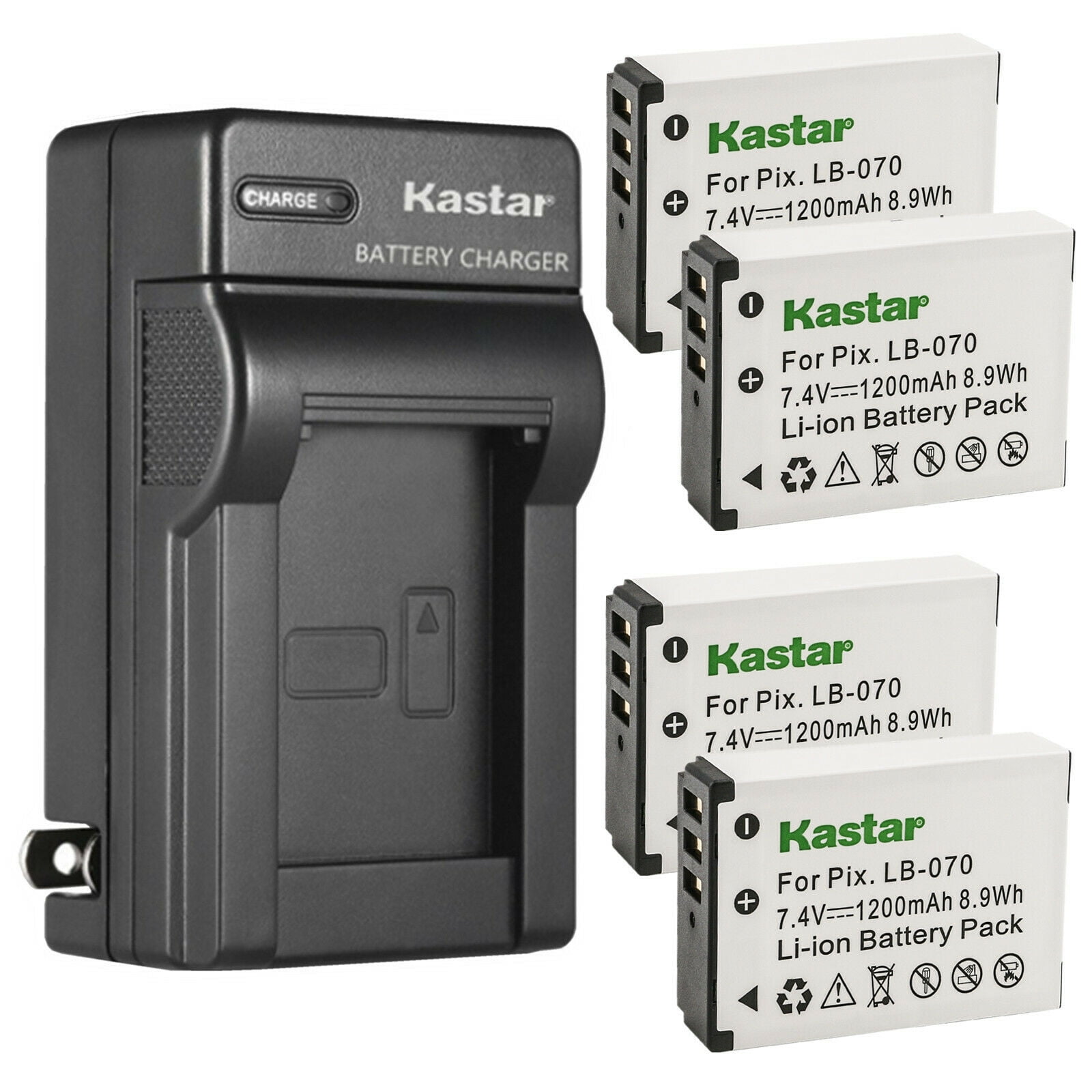 Batteria sostituisce Kodak LB-070 per fotocamera - 1150mAh 7,4V Li-Ion | 800106467