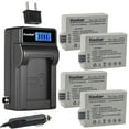 thumbnail image 1 of Kastar 4-Pack LP-E5 Battery and LCD AC Charger Compatible with Canon LC-E5 LC-E5 LC-E5E EOS, Rebel XSi, EOS Rebel XS, EOS Rebel T1i, EOS 450D, EOS 500D, EOS 1000D, EOS Kiss F, EOS Kiss X2, EOS Kiss X3, 1 of 6