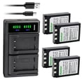 thumbnail image 1 of Kastar 4-Pack Li-10B Battery and LTD2 USB Charger Compatible with Olympus MJU 1000, MJU Ferrari, Stylus 300, Stylus 300 Digital, Stylus 400, Stylus 400 Digital, Stylus 410, Stylus 410 Digital Camera, 1 of 6