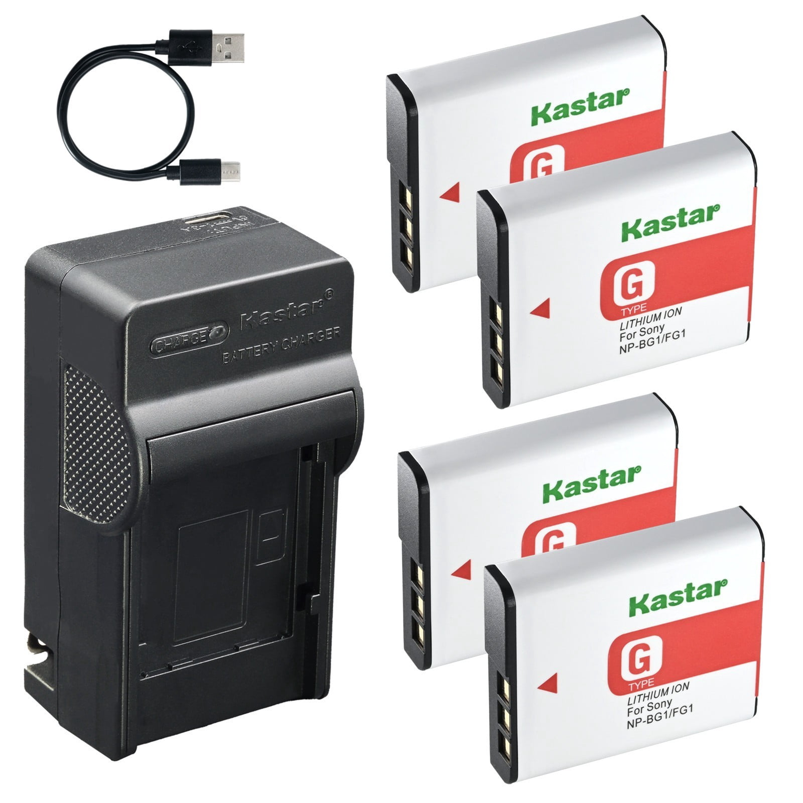 Kastar 1-Pack NP-BG1/NP-FG1 Battery and AC & USB-C Charger
