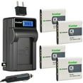thumbnail image 1 of Kastar 4-Pack NP-BK1 Battery and LCD AC Charger Compatible with Sony NP-FK1 K Type Battery, BC-CSK Charger, Sony Cyber-shot DSC-W180, Cyber-shot DSC-W190, Cyber-shot DSC-W370, Webbie MHS-PM1 Cameras, 1 of 6