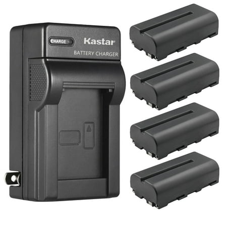 Kastar 4-Pack NP-F550 / NP-F570 Battery and AC Wall Charger Replacement for Came-TV 5" AV Field Monitor, 5.5" 4K IPS, F5 Pro 5.5" Full HD IPS Touch Screen DSLR Camera Field Monitor