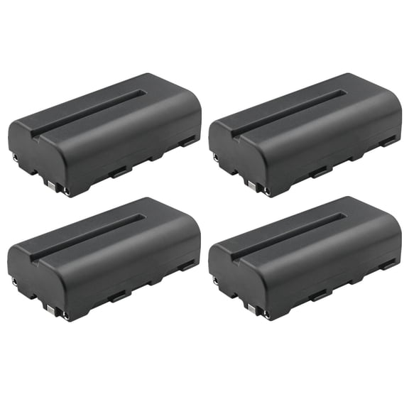 Kastar 4-Pack NP-F550 / NP-F570 Li-ion Battery 7.4V 2900mAh Replacement for Delvcam 7" On-Camera 3G-SDI, Avtec 7" 1080p HDMI On-Camera Monitor, TARION Professional Camera Field Monitor X5
