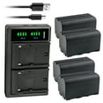 thumbnail image 1 of Kastar 4-Pack NP-F750 / NP-F770 Battery and LTD2 USB Charger Compatible with Came-TV 4K-MT7S 7", 4K-S7 7", MT-S705 7", 5" HDMI, 5.5" 4K, F5 Pro 5.5", MT55-V2 5.5" LUT DSLR Camera Field Monitor, 1 of 6