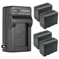 thumbnail image 1 of Kastar 4-Pack NP-F960 / NP-F970 Battery and AC Wall Charger Replacement for Bestview S5 5" OCR Screen Full HD On-Camera Field Monitor, S7II 7" IPS Field LED Monitor, 1 of 6