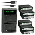 thumbnail image 1 of Kastar 4-Pack NP-F970PRO Battery and LTD2 USB Charger Compatible with Sony DCR-TRV410 DCR-TRV420 DCR-TRV49 DCR-TRV5 DCR-TRV510 DCR-TRV520 DCR-TRV525 DCR-TRV58 DCR-TRV620 DCR-TRV7 DCR-TRV720 Camera, 1 of 6