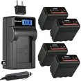 thumbnail image 1 of Kastar 4-Pack NP-F980EXP Battery and LCD AC Charger Compatible with Sony CCD-SC5 CCD-SC6 CCD-SC7 CCD-SC8 CCD-SC9 CCD-SC55 CCD-SC65 CCD-TR1 CCD-TR11 CCD-TR1100E CCD-TR12 CCD-TR18 CCD-TR2 CCD-TR200, 1 of 9
