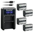 thumbnail image 1 of Kastar 4-Pack NP-FM50/FM55 Battery and LED2 USB Charger Compatible with Sony DCR-TRV147 DCR-TRV230 DCR-TRV239 DCR-TRV240 DCR-TRV245 DCR-TRV250 DCR-TRV255 DCR-TRV260 DCR-TRV265 DCR-TRV300 Camera, 1 of 6
