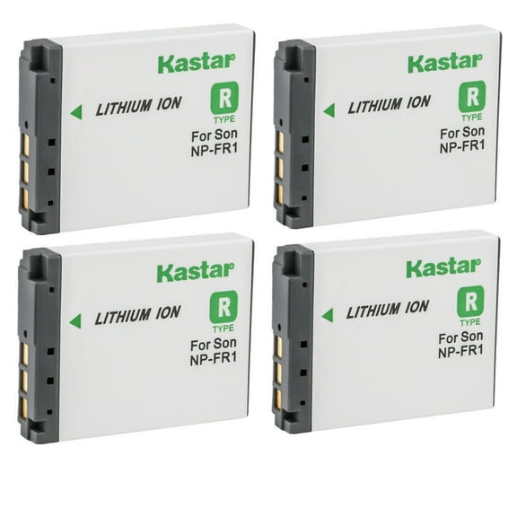 Kastar 4-Pack NP-FR1 Battery 3.6V 1250mAh Replacement for Sony Cyber-Shot DSC-P100/L, Cyber-Shot DSC-P100/LJ, Cyber-Shot DSC-P100PP, Cyber-Shot DSC-P100/R, Cyber-Shot DSC-P100/S Camera