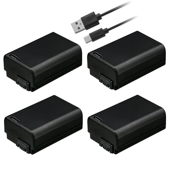 Kastar 4-Pack NP-FW50D Battery Replacement for Sony NP-FW50, W Series Battery, NEX/EVF Models Battery, BC-VW1, BC-TRW Charger, VG-C1EM, VG-C2EM Grip, ILCE-7S, alpha 7S, α7S, a7S, ILCE-7SM2 Camera